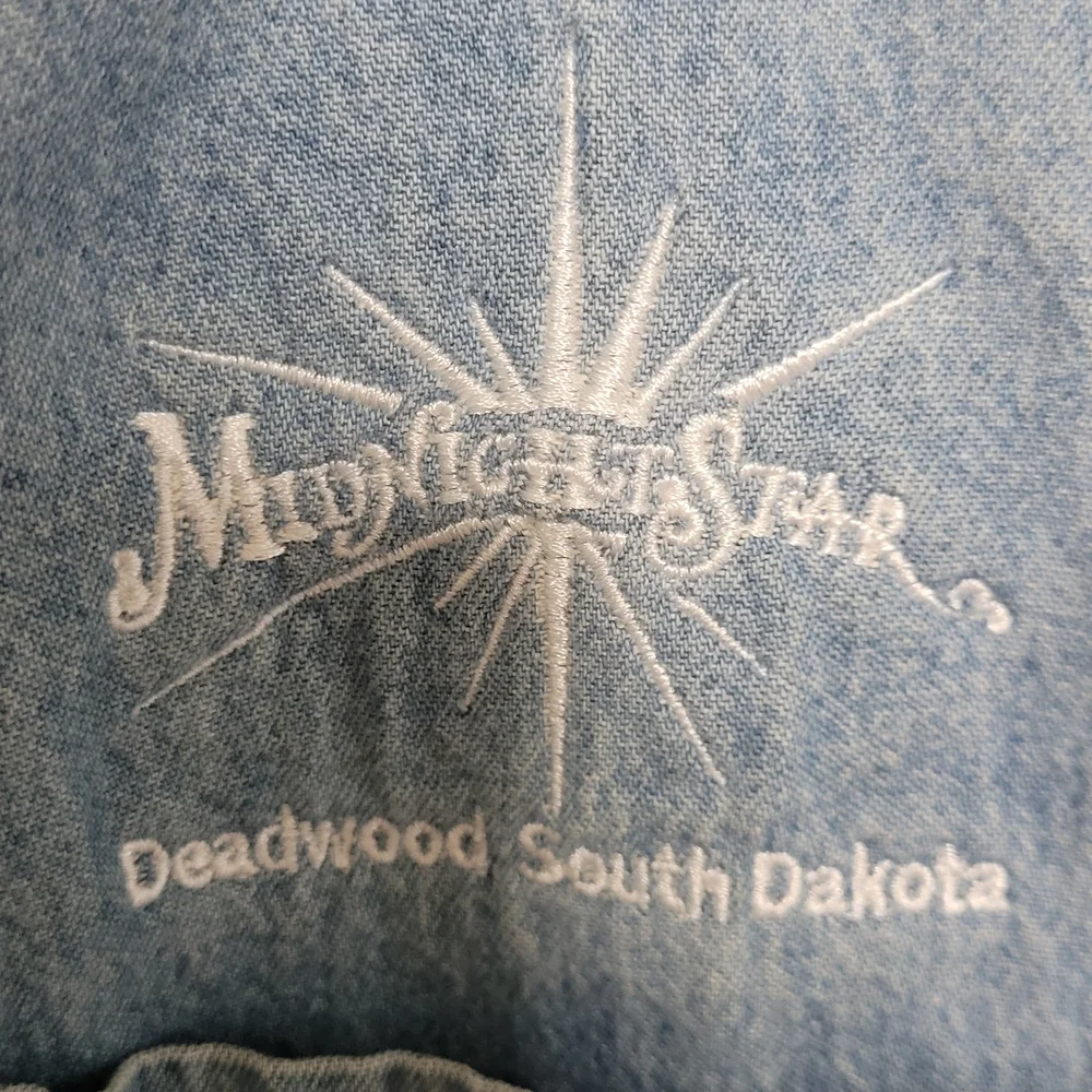 Rivers End Jean Shirt, DEADWOOD, SD, Kevin Costner, Midnight Star - Picture 2 of 5